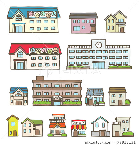Building set (house, shop, educational facility) Building set (house, shop, educational facility) 73912131