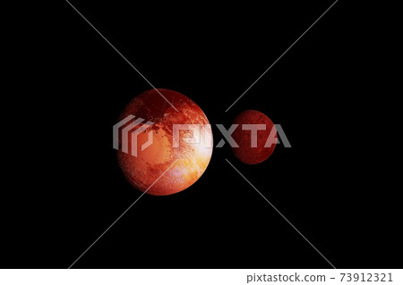 Planet Pluto, in unusual colors. Elements of this image were furnished by NASA. Planet Pluto, in unusual colors. Elements of this image were furnished by NASA. 73912321