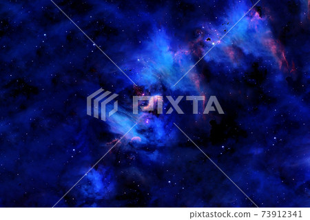Beautiful blue galaxy. Elements of this image were furnished by NASA. Beautiful blue galaxy. Elements of this image were furnished by NASA. 73912341