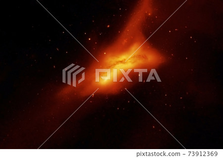 Red galaxy in deep space. Elements of this image were furnished by NASA. 73912369