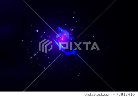 Colored beautiful galaxy. Elements of this image were furnished by NASA. 73912410