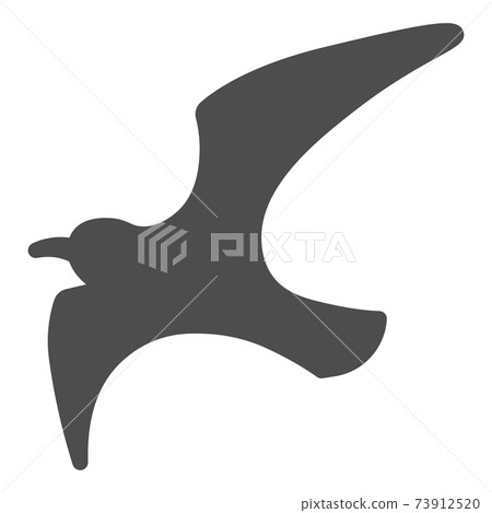 Seagull solid icon, marine concept, sea gull sign on white background, Flying bird silhouette icon in glyph style for mobile concept and web design. Vector graphics. Seagull solid icon, marine concept, sea gull sign on white background, Flying bird silhouette icon in glyph style for mobile concept and web design. Vector graphics. 73912520
