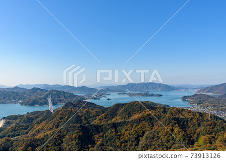 瀨戶內海的風景(高神山天文台,朝島) 瀨戶內海的風景(高神山天文台,朝島) 73913126