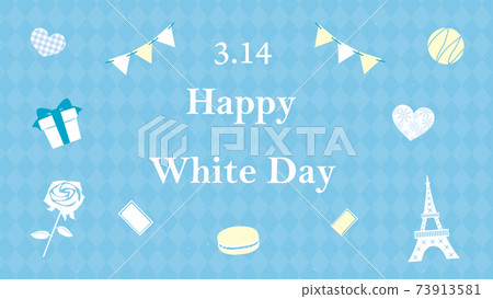 白色情人節卡片海報壁紙 73913581