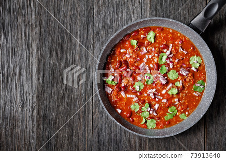 Afghan Kidney Bean Curry, Lubya, top view Afghan Kidney Bean Curry, Lubya, top view 73913640