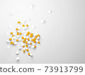 A lot of scattered medicines and supplements stock photos 73913799