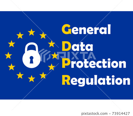 Gdpr concept, data protection, lock locked 73914427