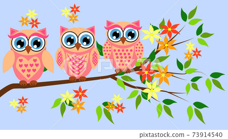 Cute girl owls. Baby showers, parties for baby girls. Cute girl owls. Baby showers, parties for baby girls. 73914540