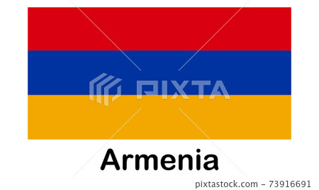 national flag of Armenia in the original colours and proportions 73916691