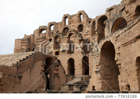 The amphitheater in El-Jem, Tunisia The amphitheater in El-Jem, Tunisia 73918189