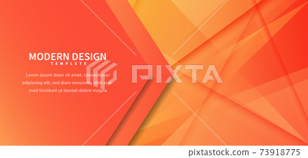 Template vector. Abstract orange diagonal background for business, banner, for announcement. Template vector. Abstract orange diagonal background for business, banner, for announcement. 73918775