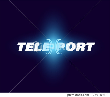 original teleport logo, isolated vector on... - Stock Illustration ...
