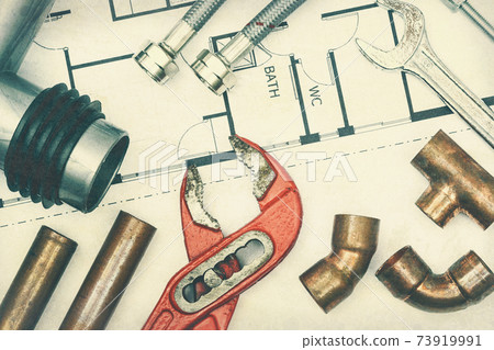 Plumbing equipment background Plumbing equipment background 73919991