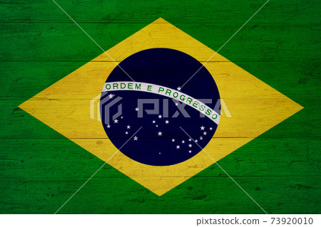 Wooden Brazilian flag background 73920010