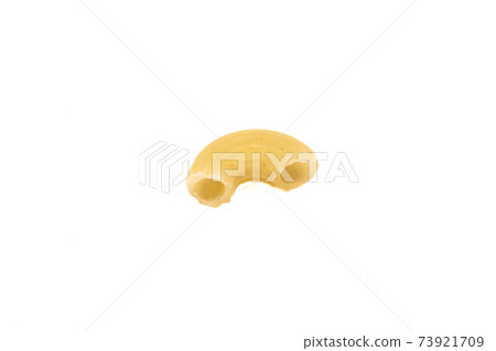 One makaroni pasta isolated on white background 73921709
