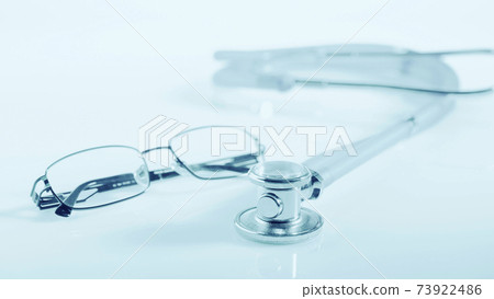 Black stethoscope. Healthcare. 73922486