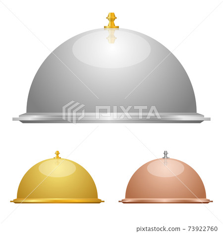 Cloche set vector design illustration isolated on white background Cloche set vector design illustration isolated on white background 73922760