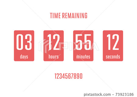 Coundown timer vector design illustration isolated on background Coundown timer vector design illustration isolated on background 73923186