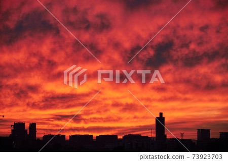 City Skyline at Sunset City Skyline at Sunset 73923703