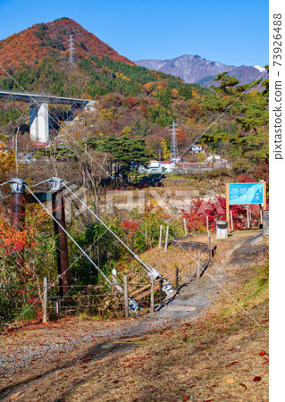 吉野明古岡紀念公園秋天風景水上町 73926488