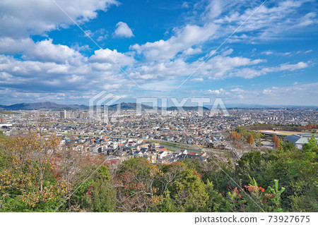 [從寶殿山山神公園眺望加古川市]兵庫縣高砂市阿米達鎮 73927675
