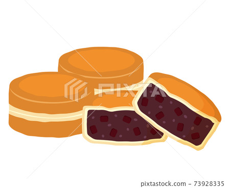 Vector illustration of large format ware Imagawayaki 73928335