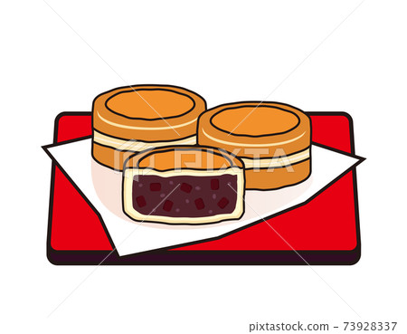 Vector illustration of large format ware Imagawayaki 73928337