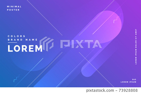 modern dynamic vibrant presentation layout banner design 73928808