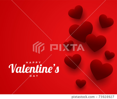 valentines day red theme greeting design valentines day red theme greeting design 73928927