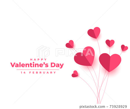 valentines day background in paper style valentines day background in paper style 73928929