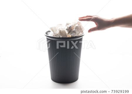 Trash can trash woman Trash can trash woman 73929199