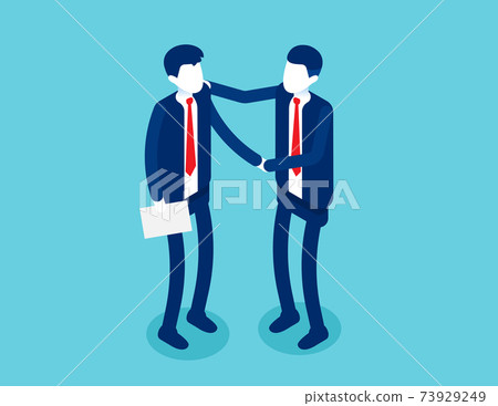 Partnership successful contract. Greeting partner friendship agreement idea 73929249