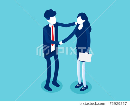 Partnership successful contract. Greeting partner friendship agreement idea 73929257