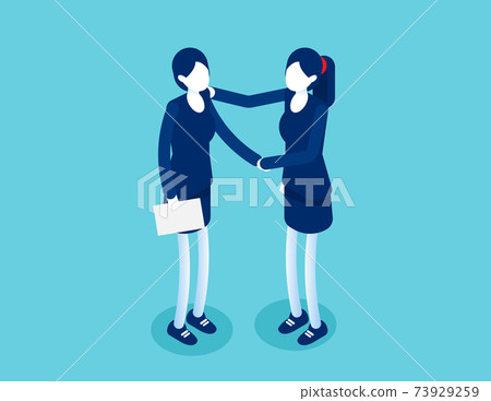 Partnership successful contract. Greeting partner friendship agreement idea 73929259