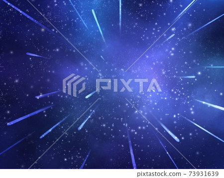 Image illustration of meteor shower 73931639