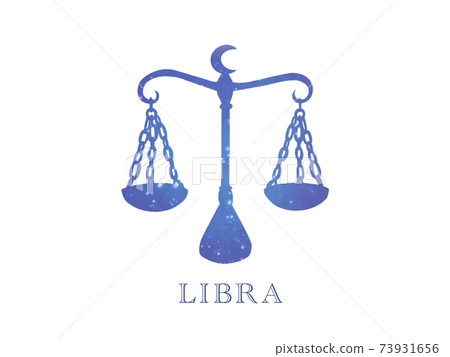 天秤座剪影圖 73931656