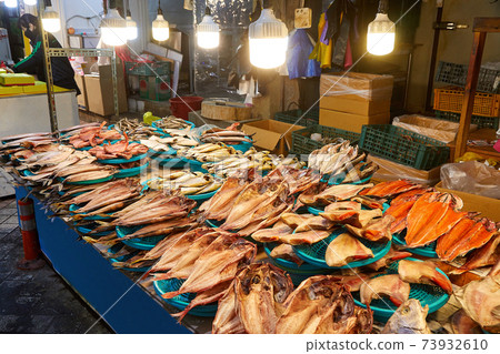 Dried fish, fish shop, Sokcho Jungang Market, Dried fish, fish shop, Sokcho Jungang Market, 73932610
