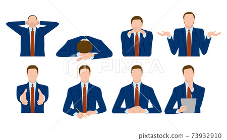 商人的手勢，姿勢，姿勢 73932910