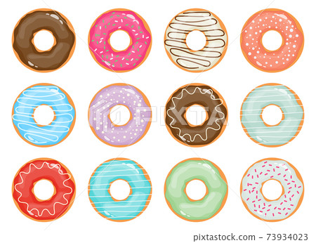 Doughnuts collection vector design illustration isolated on white background 73934023