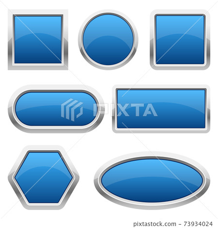 Glossy buttons vector design illustration... - Stock Illustration ...