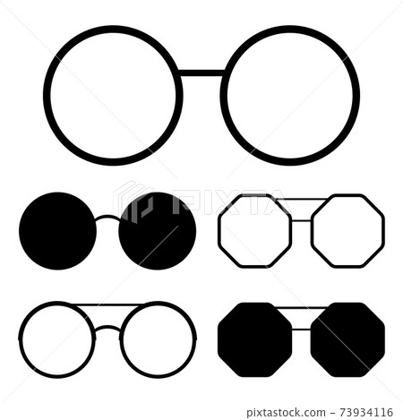 Hipster sunglasses vector design illustration isolated on white background 73934116