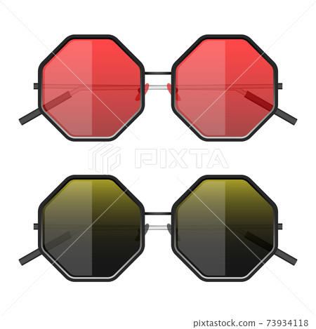 Hipster sunglasses vector design illustration isolated on white background 73934118