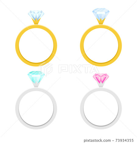 Engagement ring vector design illustration isolated on white background Engagement ring vector design illustration isolated on white background 73934355