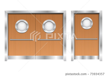 Hospital double doors vector design illustration isolated on white background 73934357