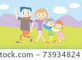 Family illustration Family person Parent and child picnic 73934824