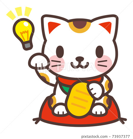 Maneki Neko and Light Bulb Maneki Neko and Light Bulb 73937377
