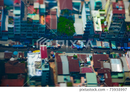Miniature-style Ho Chi Minh Cityscape [Vietnam Image] 73938997