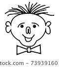 Hand drawn funny face vector illustration 73939160