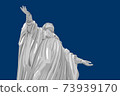 Statue of the Virgin Mary vector illustration 73939170