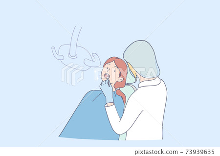 Dentistry and somatology concept 73939635